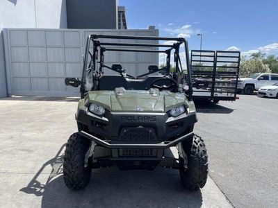 2025 Polaris Ranger Crew 570 Full-Size in GRN — front three-quarter view