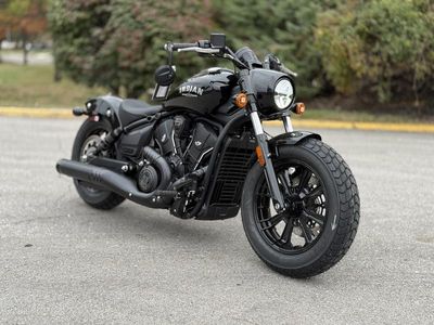 2025 Indian Motorcycle Scout Bobber Limited +Tech Black Metallic - Photo 1