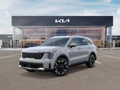 2026 Kia Sorento EX in Wolf Gray — front three-quarter view