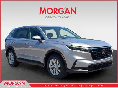 2023 Honda CR-V LX in Lunar Silver Metallic — front three-quarter view
