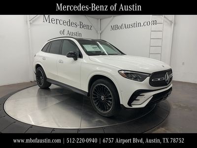 2026 Mercedes-Benz GLC 300 in White — front three-quarter view