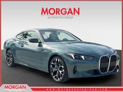 2026 BMW 4 Series 430i in Cape York Green Metallic — front three-quarter view