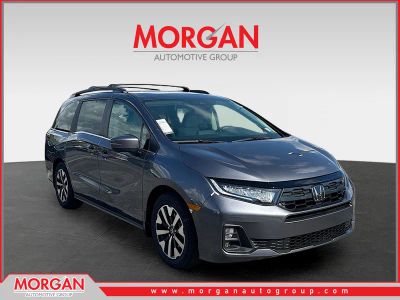 2026 Honda Odyssey EX-L in Modern Steel Metallic — front three-quarter view