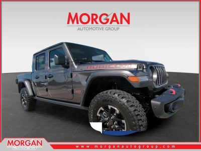 2026 Jeep Gladiator Rubicon in Gray — front three-quarter view