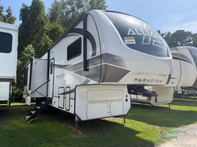2024 Alliance RV Paradigm — front three-quarter view