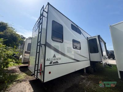 2024 Alliance RV Paradigm — engine compartment view