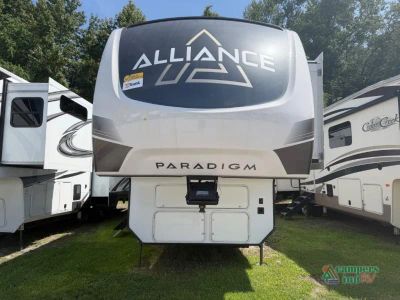 2024 Alliance RV Paradigm — rear three-quarter view