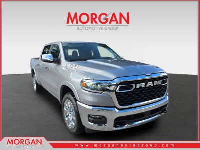 2026 Ram 1500 Big Horn in Billet Silver Metallic Clearcoat — front three-quarter view