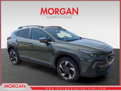 2026 Subaru Crosstrek Limited in Alpine Green — front three-quarter view