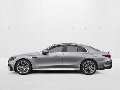 2026 Mercedes-Benz AMG E 53 E AMG &reg; E 53 E 4MATIC+ &reg; Sedan in MANUFAKTUR Alpine Gray — front three-quarter view