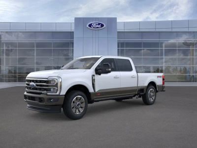 2026 Ford F-250 in AZ White — front three-quarter view