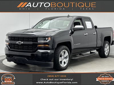 2019 Chevrolet Silverado 1500 LD Custom in Black — front three-quarter view