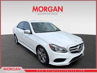2015 Mercedes-Benz E-Class E 350 in Polar White — front three-quarter view