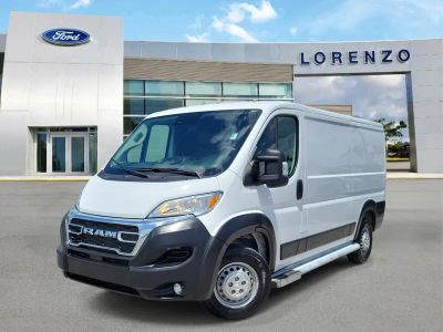 2025 RAM ProMaster Cargo Van Tradesman in Bright White Clearcoat — front three-quarter view