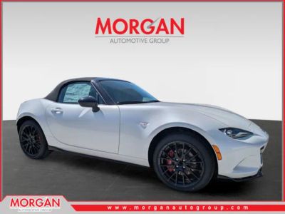 2026 Mazda MX-5 Miata Club in Snowflake White Pearl Mica — front three-quarter view