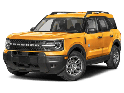 2026 Ford Bronco Sport Big Bend in Orange — front three-quarter view
