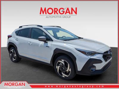 2026 Subaru Crosstrek Limited Hybrid in Crystal White Pearl — front three-quarter view