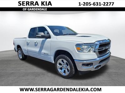 2021 Ram 1500 Big Horn/Lone Star in Bright White — front three-quarter view