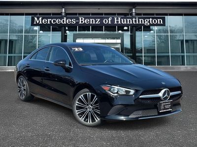 2023 Mercedes-Benz CLA 250 in Night Black — front three-quarter view