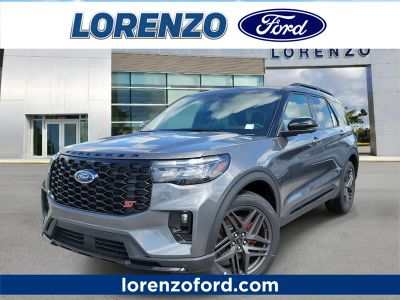 2026 Ford Explorer ST in Carbonized Gray Metallic — front three-quarter view