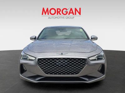 2021 Genesis G70 — rear three-quarter view