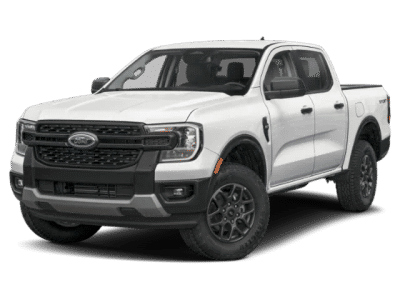 2026 Ford Ranger XLT in White — front three-quarter view