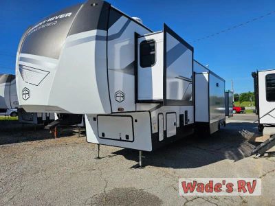 2026 Forest River RV Sandpiper 4002FB — front three-quarter view