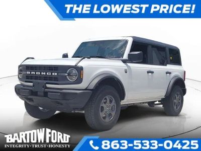 2026 Ford Bronco Big Bend in Oxford White — front three-quarter view