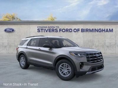 2026 Ford Explorer Active in Carbonized Gray Metallic — front three-quarter view