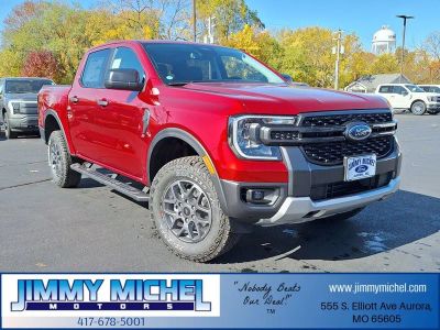 2025 Ford Ranger XLT in Ruby Red Metallic — front three-quarter view