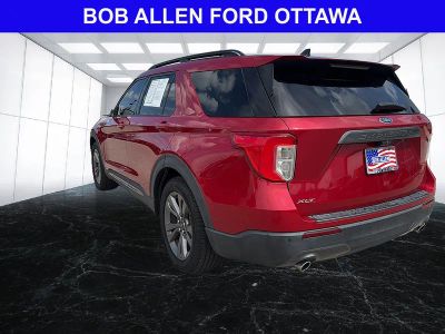 2021 Ford Explorer — rear three-quarter view