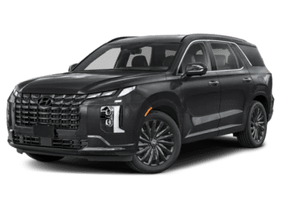 2025 Hyundai PALISADE Calligraphy Night Edition in Abyss Black Pearl — front three-quarter view