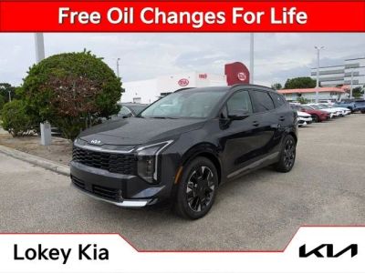 2026 Kia Sportage SX-Prestige in Panthera Metal Gray — front three-quarter view