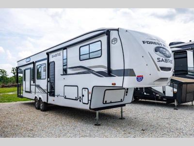 2025 Forest River RV Sabre — front three-quarter view