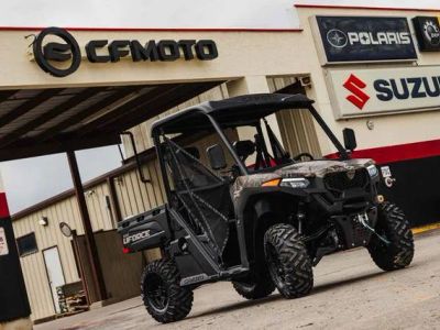 2026 CFMOTO UFORCE 600 Camo — front three-quarter view