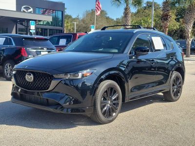 2025 Mazda CX-5 2.5 Turbo Premium in Black — front three-quarter view
