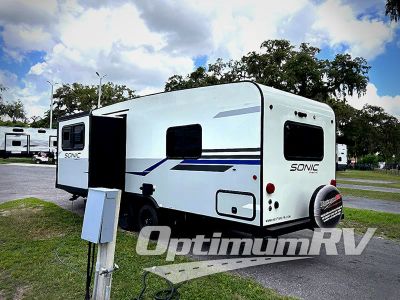 2021 Venture RV Sonic — rear three-quarter view