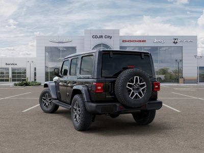 2026 Jeep Wrangler — rear three-quarter view