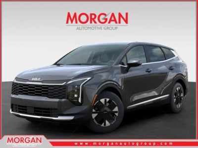 2026 Kia Sportage Hybrid LX in Gray — front three-quarter view