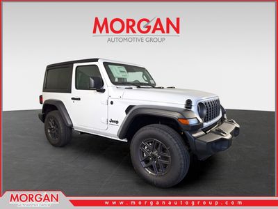 2026 Jeep Wrangler Sport S in White/off-white — front three-quarter view