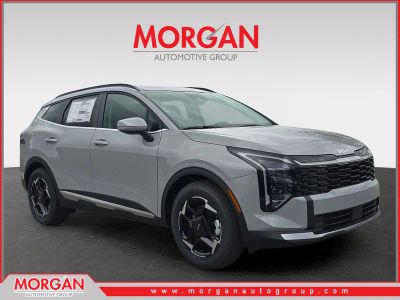 2026 Kia Sportage EX in Wolf Gray — front three-quarter view