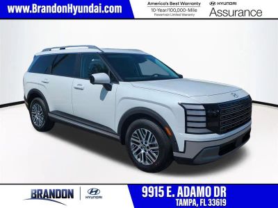 2026 Hyundai PALISADE SEL Premium in White — front three-quarter view