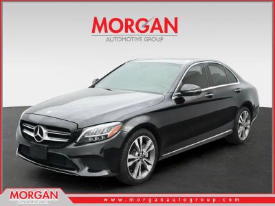 2020 Mercedes-Benz C-Class C 300 in Obsidian Black Metallic — front three-quarter view