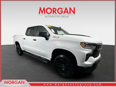 2023 Chevrolet Silverado 1500 LT Trail Boss in Summit White — front three-quarter view