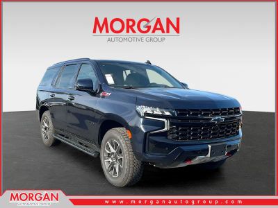 2024 Chevrolet Tahoe Z71 in Blue — front three-quarter view