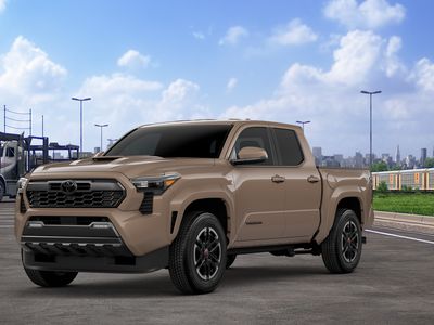 2026 Toyota Tacoma TRD Sport in Mudbath — front three-quarter view
