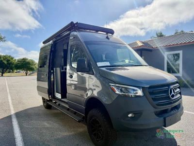2025 Winnebago Revel Sport in SELENITE — front three-quarter view
