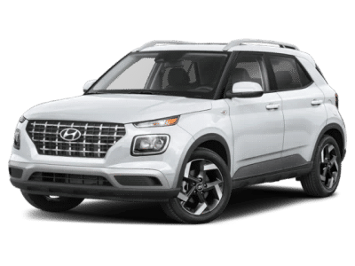 2026 Hyundai VENUE SEL in Lunar White — front three-quarter view