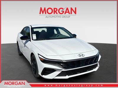 2026 Hyundai ELANTRA SEL Sport in Serenity White Pearl — front three-quarter view