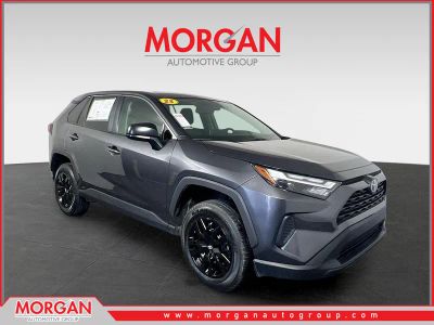 2023 Toyota RAV4 LE in Magnetic Gray Metallic — front three-quarter view